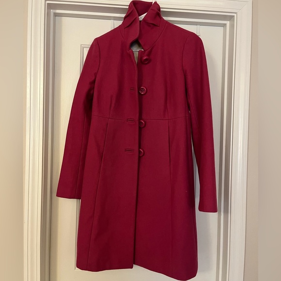 J. Crew Factory Jackets & Coats Jcrew Pink Wool Coat Poshmark